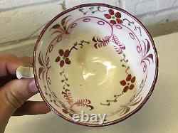 Antique 18th / 19th Century English Porcelain Cup & Saucer with Floral Decoration