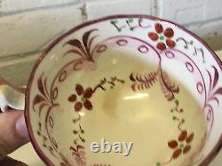 Antique 18th / 19th Century English Porcelain Cup & Saucer with Floral Decoration