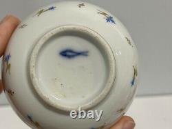 Antique 18th / 19th Century Swiss Nyon Porcelain Tea Cup / Bowl & Saucer