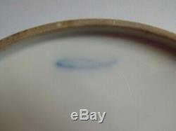 Antique 18th C Nyon Porcelain Floral Coffee Can And Saucer In The Sevres Style