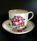 Antique 18th Century Meissen Marcolini Period Floral Cup And Saucer Coffee Tea