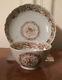 Antique 18th C. Chinese Export Porcelain Tea Cup & Saucer Bowl Sepia 1780