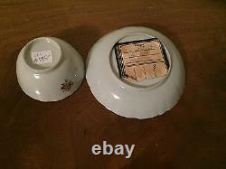 Antique 18th c. Chinese Export Porcelain Tea Cup & Saucer Bowl Sepia 1780
