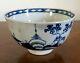 Antique 18th C English Porcelain Tea Cup Blue & White Chinese Worcester Caughley