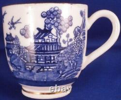Antique 18thC Caughley Porcelain Nankin Pattern Cup & Saucer Porzellan Tasse