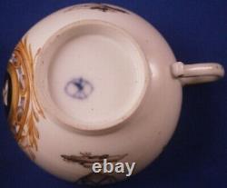 Antique 18thC Hoechst Porcelain Portrait Cup & Saucer Scene Porzellan Tasse