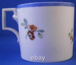 Antique 18thC KPM Berlin Porcelain Floral Cup & Saucer Porzellan Tasse As Is