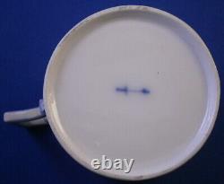 Antique 18thC KPM Berlin Porcelain Floral Cup & Saucer Porzellan Tasse As Is