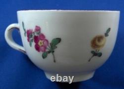 Antique 18thC Ludwigsburg Floral Scene Cup & Saucer Porcelain Porzellan Tasse #3