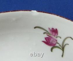 Antique 18thC Ludwigsburg Floral Scene Cup & Saucer Porcelain Porzellan Tasse #3