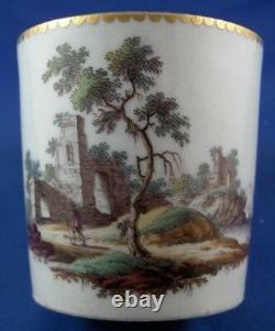 Antique 18thC Ludwigsburg Porcelain Scenic Cup & Saucer Porzellan Tasse Scene