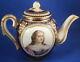 Antique 18thc Sevres Jewelled Porcelain Portrait Teapot Porzellan Kanne Tea Pot