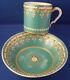 Antique 18thc Sevres Porcelain Jewelled Cup & Saucer Porzellan Tasse Jewels