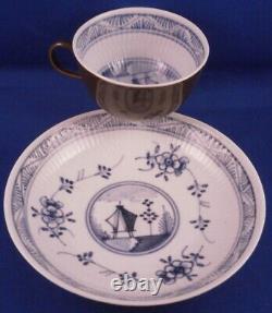 Antique 18thC Wallendorf Porcelain Brown Ground Cup & Saucer Porzellan Tasse