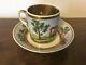 Antique 19th C. Empire Old Paris Porcelain Tea Cup & Saucer French Coffee Can 2
