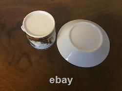 Antique 19th c. Empire Old Paris Porcelain Tea Cup & Saucer French Coffee Can 3