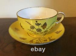 Antique 19th c. Minton Porcelain Aesthetic Movement Tea Coffee Cup and Saucer NY