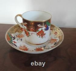 Antique 19th c. Regency Spode Imari Porcelain Tea Cup & Saucer Coffee Can 967