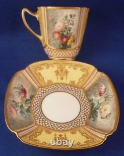 Antique 19thC Copeland Spode Porcelain Cup & Saucer CF Hurten Porzellan Tasse