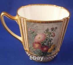 Antique 19thC Copeland Spode Porcelain Cup & Saucer CF Hurten Porzellan Tasse