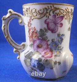 Antique 19thC French Porcelain Small Cup & Saucer Porcelaine de Paris Tasse