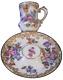 Antique 19thc French Porcelain Small Cup & Saucer Porcelaine De Paris Tasse #2