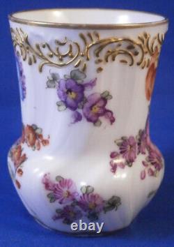 Antique 19thC French Porcelain Small Cup & Saucer Porcelaine de Paris Tasse #2