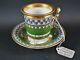 Antique 19thc Kpm Thuringer Porcelain Biedermeier Cup & Saucer C. 1820 Unmarked