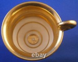 Antique 19thC Limoges French Porcelain Cup & Saucer Porcelaine Tasse France