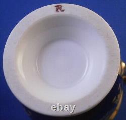 Antique 19thC Limoges French Porcelain Cup & Saucer Porcelaine Tasse France