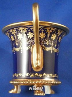 Antique 19thC Paris French Footed Porcelain Cup & Saucer Porcelaine Tasse Vieux