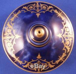 Antique 19thC Sevres Cobalt Blue Gold Porcelain Teapot Porzellan Kanne Tea Pot