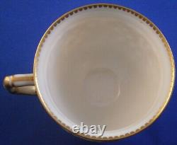 Antique 19thC Worcester Porcelain Reticulated Cup & Saucer Porzellan Tasse