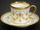 Antique Bing Jr & Co Frankfurt Hand Painted Jeweled Porcelain Cup And Saucer