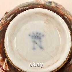 Antique Capodimonte, Ginori, Naples Tea Cup & Saucer, Bacchanal Scenes, 19th C