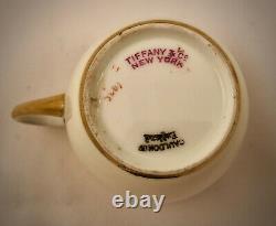 Antique Cauldon Demitasse or Espresso Cup & Saucer for Tiffany