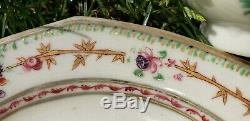 Antique Chinese Export Porcelain Tea Cup Bowl & Saucer Armorial 18th century