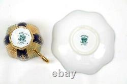 Antique Coalport Jewelled Cup and Saucer Pattern T424 Circa 1900