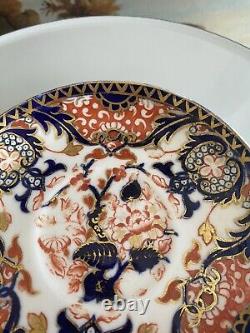 Antique DERBY Imari King's Pattern BREAKFAST CUP & SAUCER Porcelain 19th Century