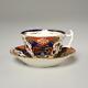 Antique Derby Imari Style Porcelain Tea Cup & Saucer, 18th Century (b)