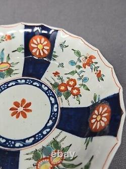 Antique Dr Wall Worcestester Porcelain Cup & Saucer c. 1775 Queens Pattern