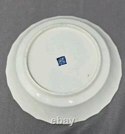 Antique Dr Wall Worcestester Porcelain Cup & Saucer c. 1775 Queens Pattern