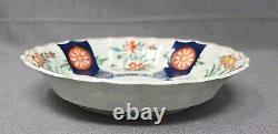 Antique Dr Wall Worcestester Porcelain Cup & Saucer c. 1775 Queens Pattern