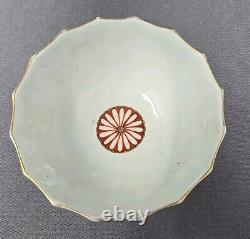 Antique Dr Wall Worcestester Porcelain Cup & Saucer c. 1775 Queens Pattern