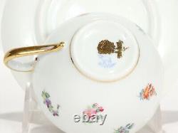 Antique Dresden Lamm Porcelain Handpainted Tea Cup & Saucer -4