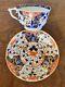 Antique Early 19th Century Derby Porcelain Imari Tea Cup & Saucer Dish 1820