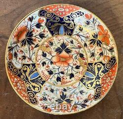 Antique Early 19th century Derby Porcelain Imari Tea Cup & Saucer Dish 1820