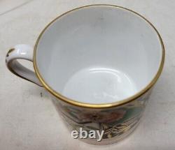 Antique Early Spode English Imari Pattern #1839 Porcelain Cup & Saucer c. 1810