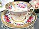 Antique English Porcelain Coalport Tea Cup & Saucer C1820 Teacup Pink Rose Set