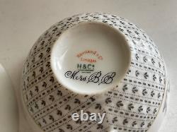 Antique French Haviland Limoges France Porcelain Cup & Saucer Floral Dec